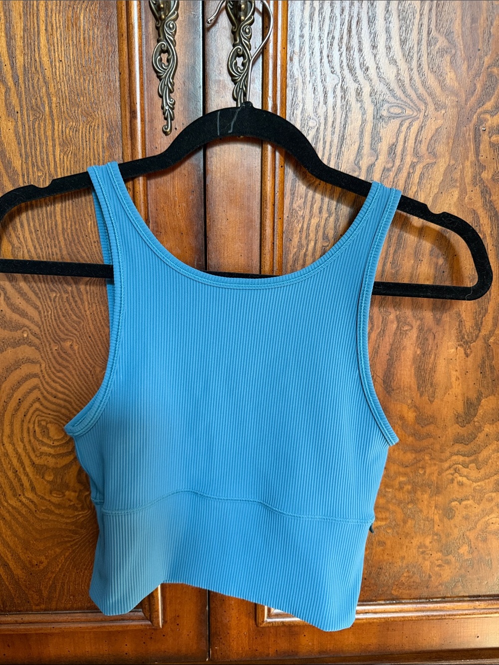 lululemon athletica Blue Ribbed Tank Top